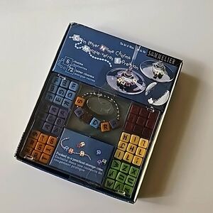 Sommelier Chain Letter Name Charms For Wine Glasses Set of 6